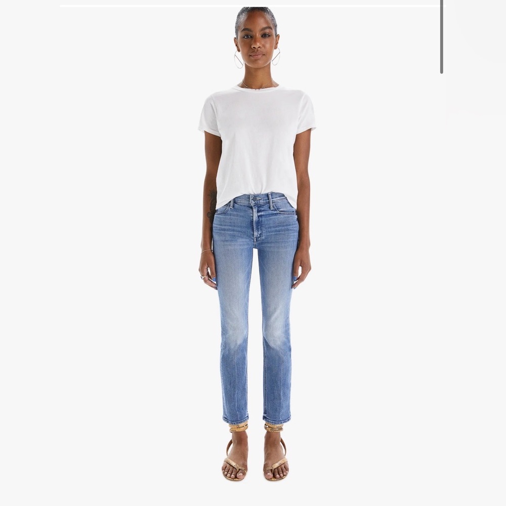 MOTHER Mid-Rise Dazzler Ankle Jean